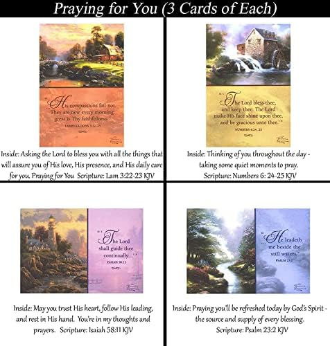 Ekskluzivna vjerska/kršćanska kartica Thomas Kinkade 72 za sve prilike ~ Sveto pismo na svakoj kartici