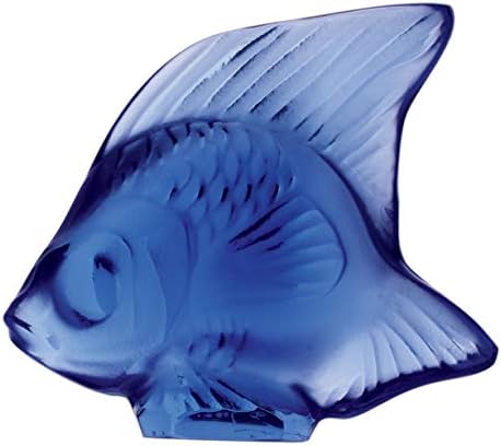 Lalique Crystal Fish Sapphire 30003