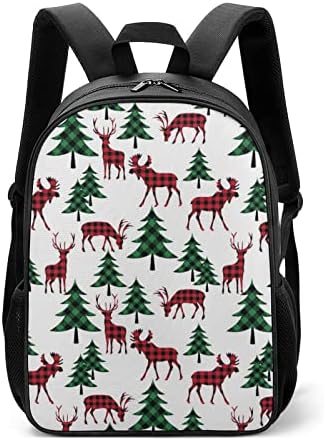 Buffalo Reindeer uzorak Unisex ruksak lagan dnevnik modne ramena sa džepovima za boce sa vodom