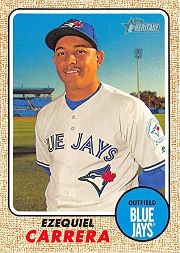 2017 TOPPS Heritage 297 Ezequiel Carrera Toronto Blue Jays Baseball Card