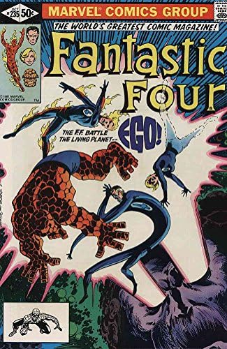 Fantastic Four 235 FN ; Marvel comic book / John Byrne Ego Living Planet