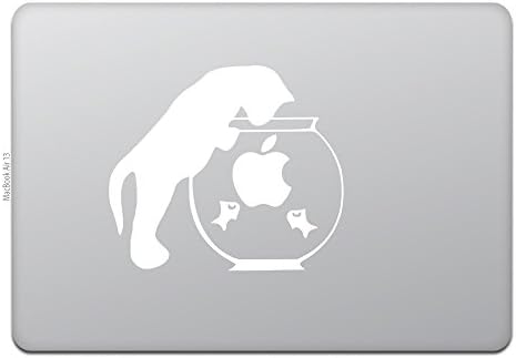 Ljubazni trgovina MacBook Air / Pro 11/13 inčni macbook naljepnica Mačka Crna mačka Zlatna ribica Bijela