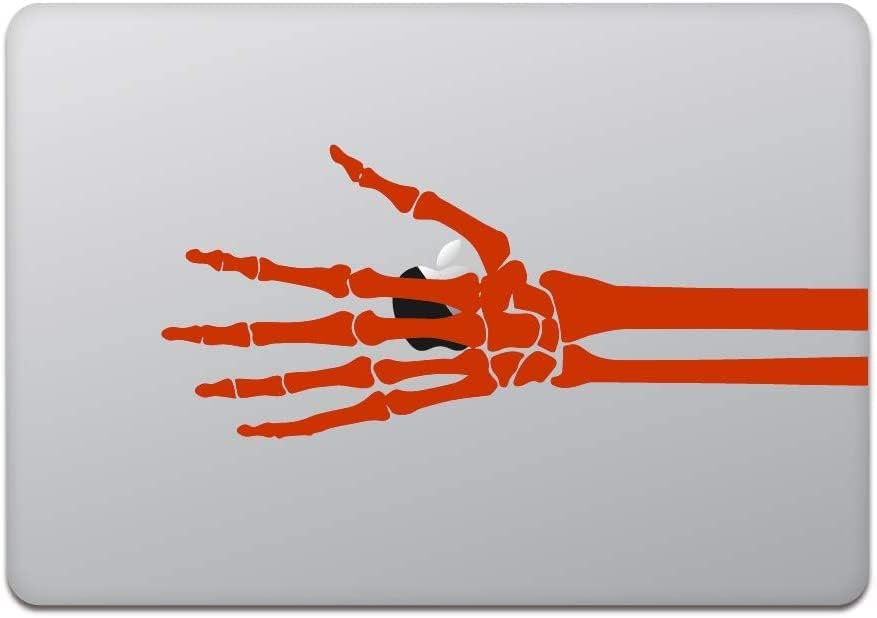 KindStore MacBook Pro 13/15 - / Air 13 2018 - MacBook naljepnica naljepnica skeletna kost ručna crvena