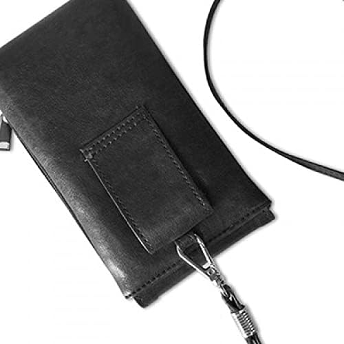 Platno cvijeće slikanje kukuruz telefon novčanik torbica viseći mobilni torbica crnog džepa