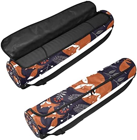 Fox Family Pon i Baby Yoga Mat torbe torba za nošenje joge sa punim patentnim zatvaračem za žene i muškarce,