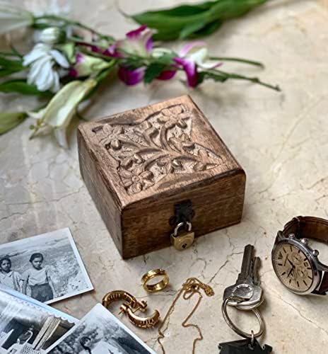 Sjajne ideje za rođendanski poklon ručno rađena dekorativna Drvena kutija za nakit kutija za blago Organizator