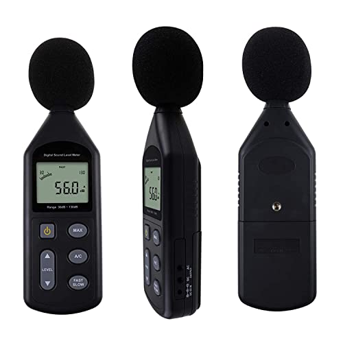 Digitalni zvuk mjerač zvuka Tester za tester za buku Decibel Mjerenje za mjerenje audio detektora zapremina
