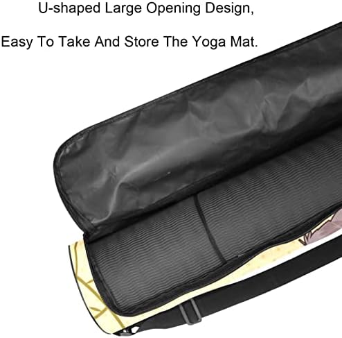 RATGDN Yoga Mat torba, lijenost Vježba Yoga Mat Carrier full-Zip Yoga Mat torba za nošenje sa podesivim remenom za žene i muškarce