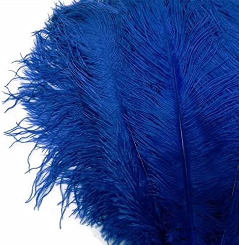 Zamihalaa Kraljevsko plavo pahuljasto nojevo pero 15-70CM 10-200pcs DIY perje za zanate dekoracija vjenčanica