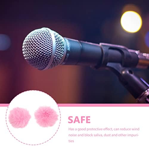 Maglovito 2kom mikrofon krzneni vjetrobran krzneni mikrofon poklopac za slušalice Pink Muff mikrofon rukav