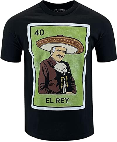Majica El Rey de Meksiko Muška majica Legend Meksička pjevačica Card Tee