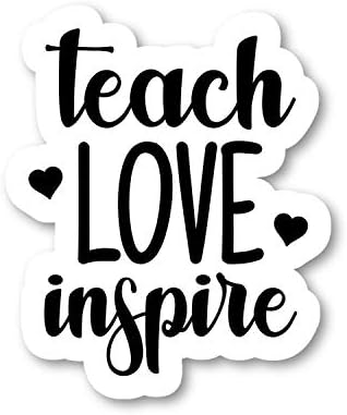 Naučite Love Inspire Naljepnice Inspirativne naljepnice - Naljepnice za laptop - 2,5 inča vinilna decal