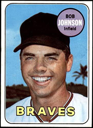 1969 TOPPS 261 BOB JOHNSON ATLANTA BRAVES NM / MT Braves