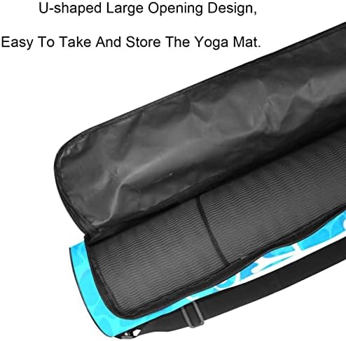 Listovi Palme morske kornjače Tropski cvijet Yoga Mat torbe s punim patentnim zatvaračem Yoga Carry Bag