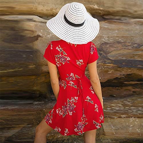 Haljina za žene, JFLYOOOU Cvijeće Ispis Boho mini haljina Plaža Summer Casual Sundrss Maxi haljina za damu