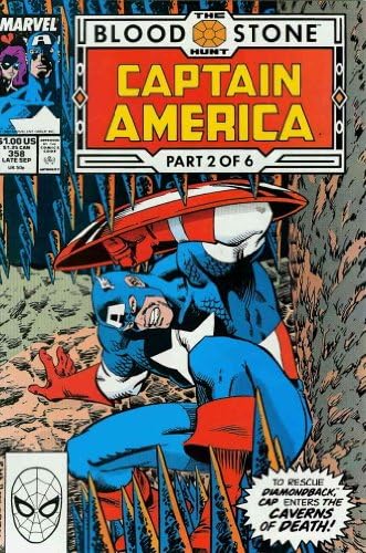 Kapetan Amerika 358 VF; Marvel comic book / Bloodstone Hunt 2