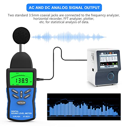 Digitalni mjerač zvuka, ručni decibel Meter 30-130 db, visoka preciznost ± 1,5DB tester za jačinu zvuka