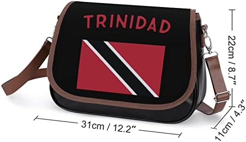 Trinidad Flag kožna srednja torba modne casual crossbody torbe sa remenom
