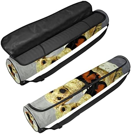 RATGDN Yoga Mat torba, Vježba slikanja pasa Yoga Mat Carrier torba za nošenje prostirke s punim patentnim