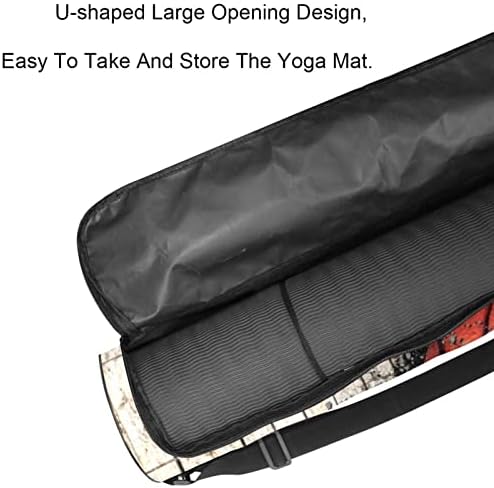 RATGDN Yoga Mat torba, košarkaška Bejzbol fudbalska Vježba Yoga Mat Carrier full-Zip Yoga Mat torba za nošenje