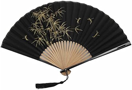 MAFSMJP kineski stil crni sklopivi ručni ventilator japanski ples ventilator za vjenčanu zabavu Vintage