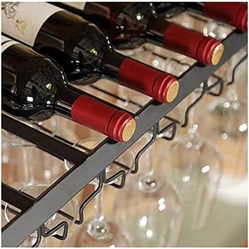 Vinski bar kabinet Samostojeći vinski nosač, europski stil naopako nosač za vino, željezni nosač za zaštitu vina, lagani nosač čašica