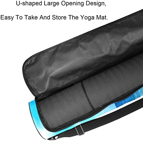 Yoga Mat torba, morski plavi okean Vježba Yoga Mat Carrier full-Zip Yoga Mat torba za nošenje sa podesivim