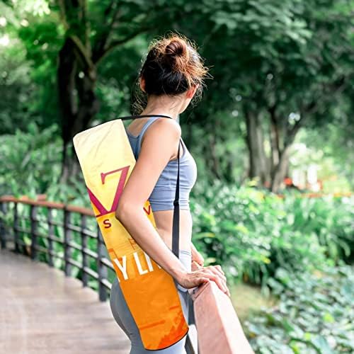 Jazz Music Notes Yoga Mat torbe sa punim patentnim zatvaračem Yoga Carry Bag za žene i muškarce, Vježba