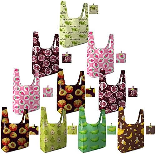 Beegreen torbe za višekratnu upotrebu rasute 10 pakovanja Banana od jagode kruške, torbe za kupovinu voća