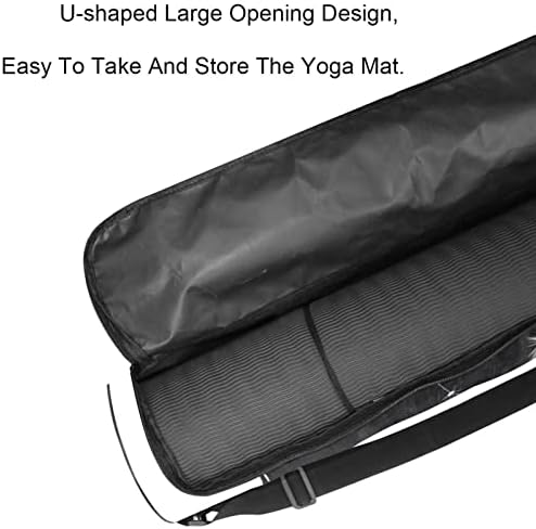 Crno-bijeli maslačak Yoga Mat torba za nošenje s naramenicom Yoga Mat torba torba za teretanu torba za plažu
