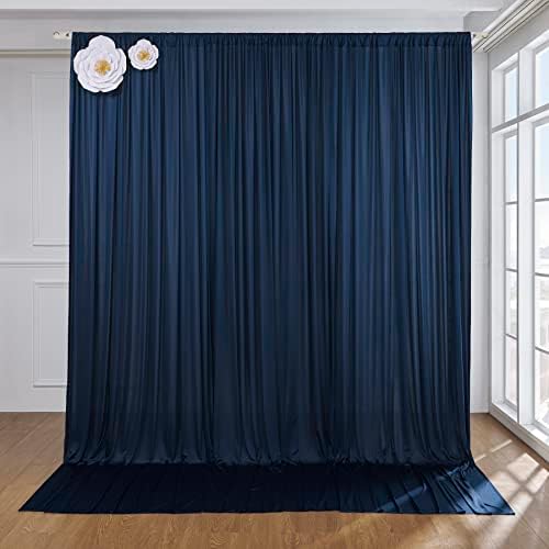Navy Blue Backdrop zavjese zavjese 20x10ft debljine tkanine vjenčanje zavjese Party pozadina za Baby Shower