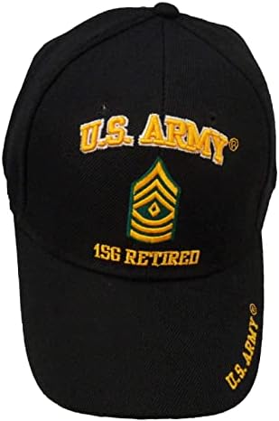 Novi crni američki vojni 1SG prvi narednik penzionisani šešir ball Cap Veteran licencirani E-8