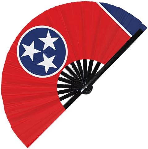 Tennessee zastava Američka država sklopiva ručni ventilator, američka država zastava Veliki bambus Ručni